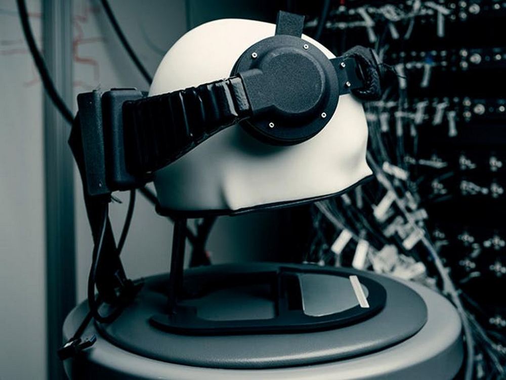 Facebook’s prototype brainwave-reading device. Image credit: Facebook