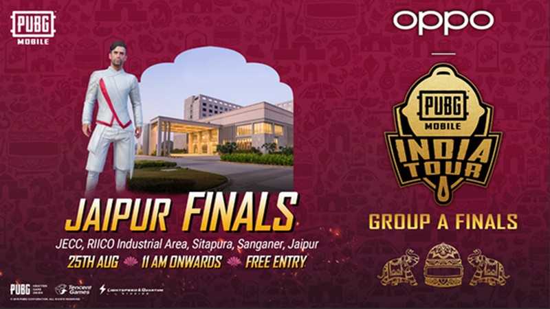 PUBG Mobile India Tour 2019 Jaipur finals to take place on 25 August PUBG Mobile India Tour 2019 Jaipur finals to take place on 25 August