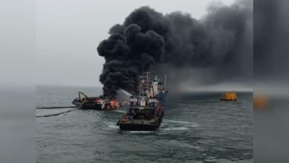 Fire breaks out on OSV Coastal Jaguar off Visakhapatnam coast; ICGS Rani Rashmoni redirected to rescue 29-member crew