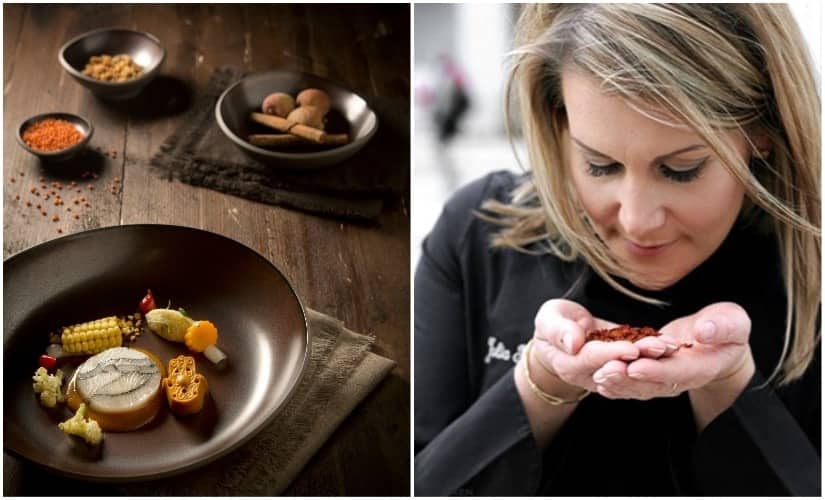 Julia Komp (R) is the youngest female chef in Germany to helm a Michelin-starred restaurant — Schloss Loersfeld in Kerpen