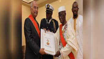 President Ram Nath Kovind honoured with Guinea's highest award during official visit to West Africa