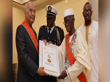 President Ram Nath Kovind honoured with Guinea's highest award during official visit to West Africa