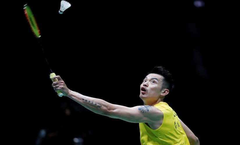 Lin Dan during the match against HS Prannoy. Reuters