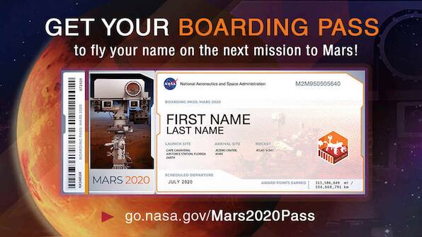 How to send your name to Mars aboard NASA's Mars 2020 rover mission