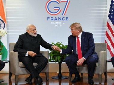 Narendra Modi at G7 Summit: PM asserts India, Pakistan to address disputes bilaterally; Trump says both countries capable of resolving Kashmir issue Narendra Modi at G7 Summit: PM asserts India, Pakistan to address disputes bilaterally; Trump says both countries capable of resolving Kashmir issue