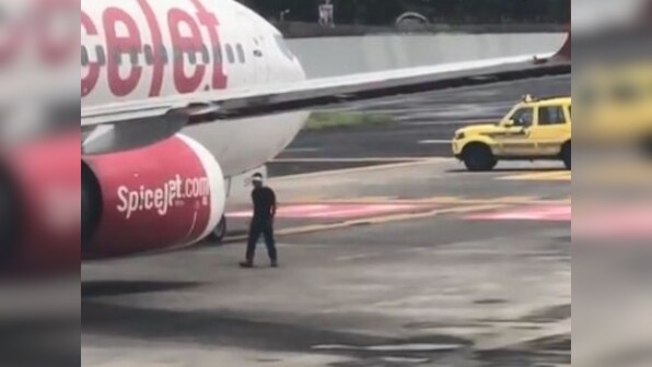 Scare at Mumbai airport after man walks into path of taxiing SpiceJet flight; alert pilots avert disaster