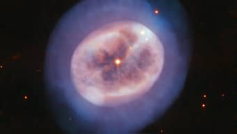 NASA's Hubble observed a weird, gaseous blob and found an ageing star in the center