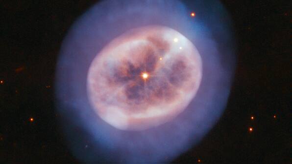 NASA's Hubble observed a weird, gaseous blob and found an ageing star in the center