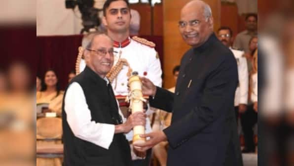 Pranab Mukherjee receives Bharat Ratna; Nanaji Deshmukh, Bhupen Hazarika also conferred highest civilian award posthumously