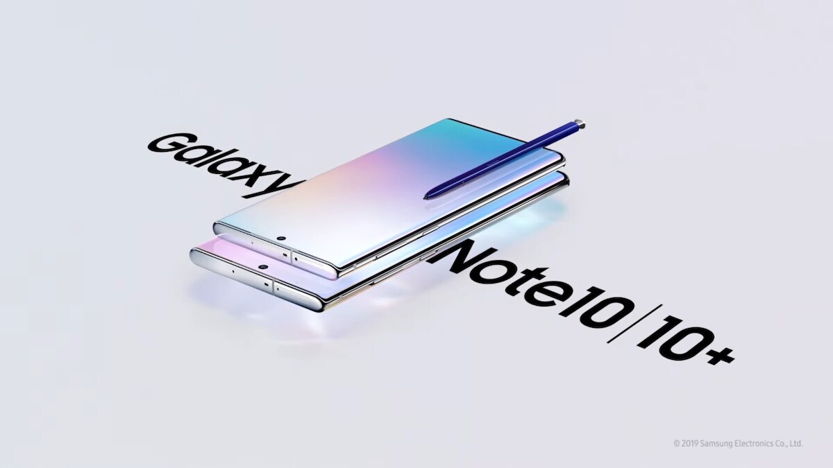 Samsung announces Galaxy Note 10, Galaxy Note 10 Plus and Galaxy Book S