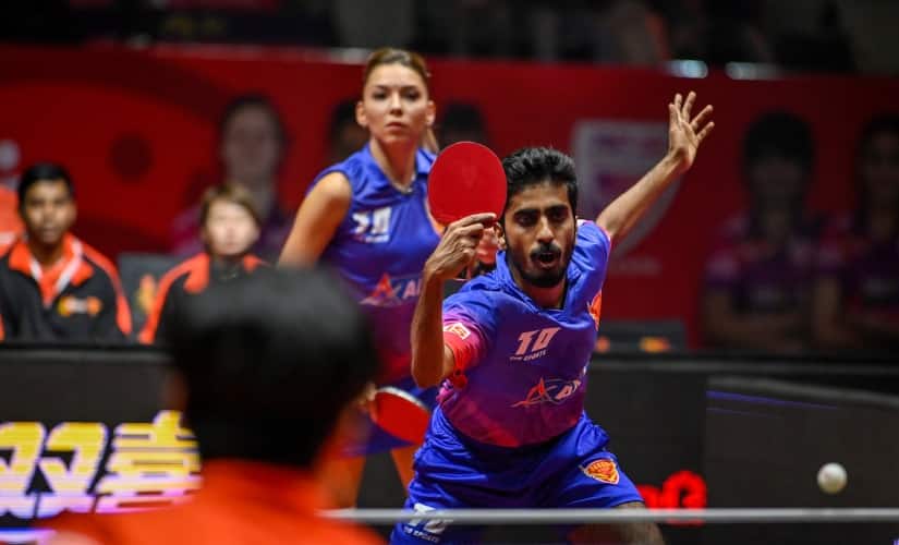 G Sathiyan also partnered Bernadette Szocs in the mixed doubles and didn’t lose a single match up until the final where they lost 0-3 to the pair of Sharath Kamal and Petrissa Solja. Image credits UTT