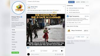 Viral photo of girl walking past soldiers in Jammu and Kashmir taken in 2016, not August 2019, reports AFP