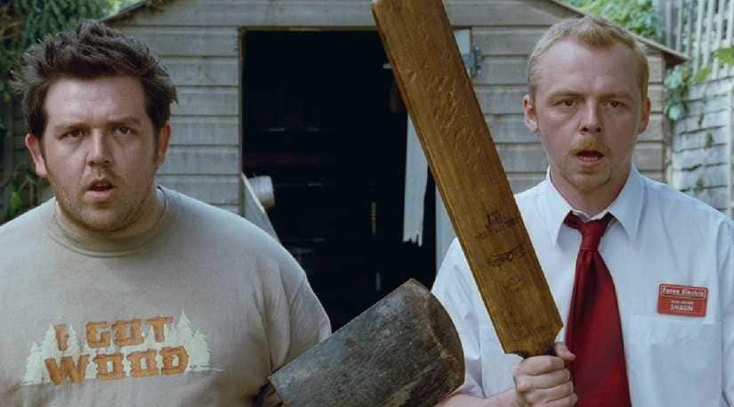 Nick Frost and Simon Pegg in a still from Shaun of the Dead. Image from Twitter