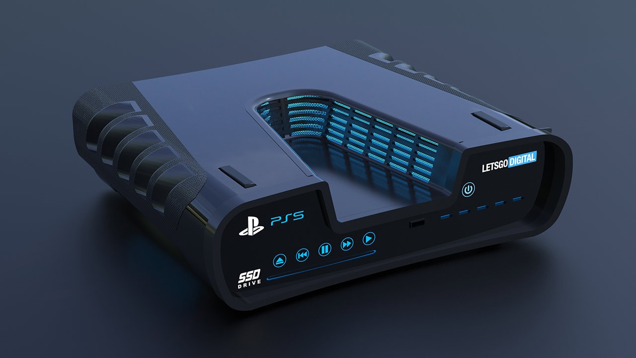 Sony PlayStation 5 devkit 3D render. Image: LetsGoDigital.