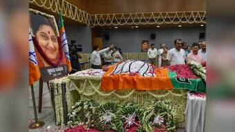 Sushma Swaraj death: Ex-foreign minister cremated in Delhi with full State honours; Modi, Advani, Amit Shah, Rajnath bid emotional farewell