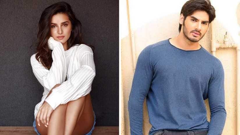 Tara Sutaria and Ahan Shetty. Images from Twitter