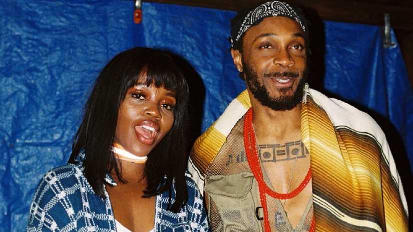 Tkay Maidza with JPEGMAFIA. Image from Twitter @sniffersblog