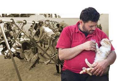 'Cat Man of Aleppo' opens up another feline shelter after first one is destroyed by air strikes 'Cat Man of Aleppo' opens up another feline shelter after first one is destroyed by air strikes