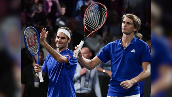 Laver Cup 2019: Roger Federer teams up with Alexander Zverev to give Europe 3-1 lead over Team World