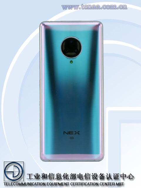 Vivo Nex 3 might come with a 64 MP camera sensor at the back. Image: Tenaa