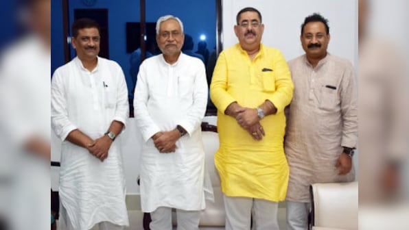 Nitish Kumar meets JD(U) leader Dayanand Rai to discuss strategy for Delhi Assembly polls, party to contest on all seats in National Capital
