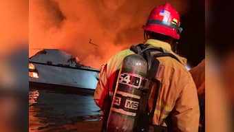 California boat fire: Eight killed and 26 missing as blaze sweeps across vessel carrying recreational scuba divers
