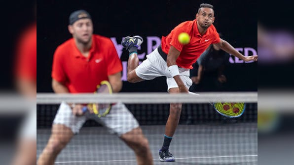 Laver Cup 2019: Jack Sock, Nick Kyrgios paired up to beat Rafael Nadal and Stefanos Tsitsipas as Team World cut down Europe's lead