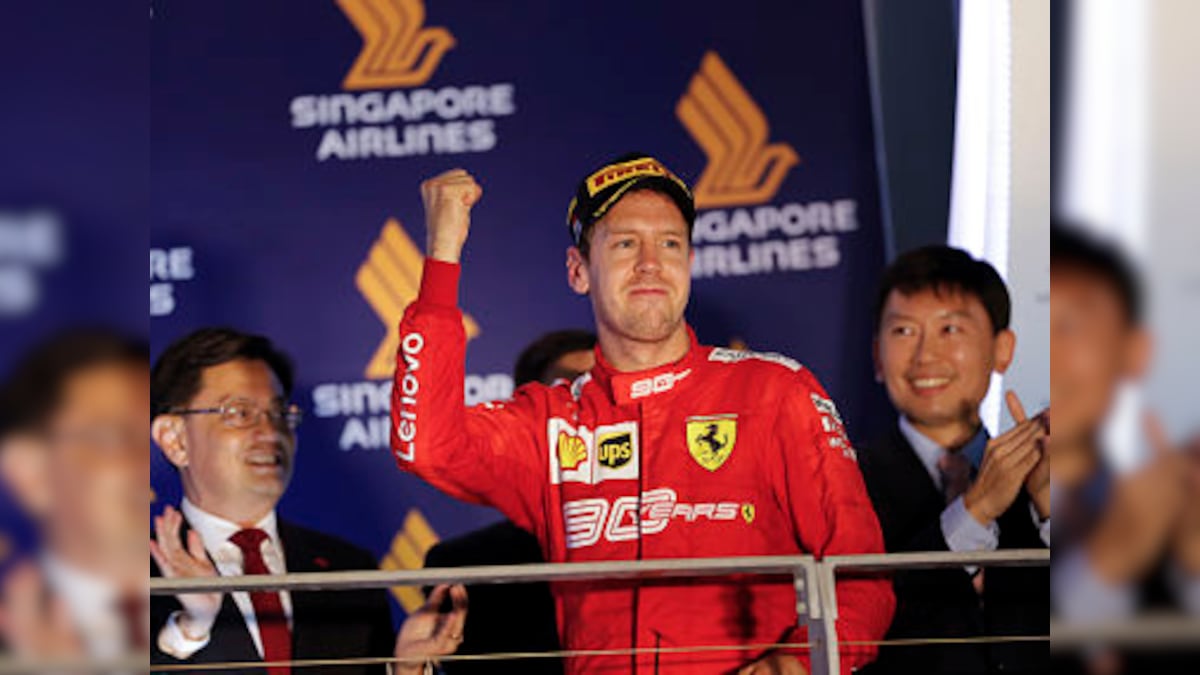 Formula 1 2019: Ferrari's Sebastian Vettel praises confidence-boosting support after winning Singapore Grand Prix