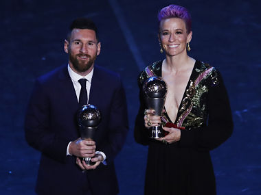 FIFA Best Player 2019: Lionel Messi pips Cristiano Ronaldo, Virgil Van Dijk to win men's award; Megan Rapinoe clinches women's prize FIFA Best Player 2019: Lionel Messi pips Cristiano Ronaldo, Virgil Van Dijk to win men's award; Megan Rapinoe clinches women's prize