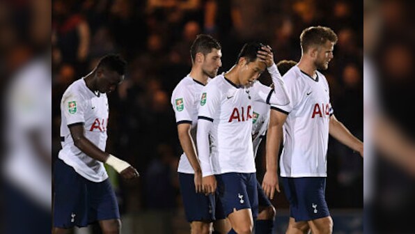 League Cup: Tottenham suffers shock defeat against fourth-tier Colchester; holders Manchester City beat Preston