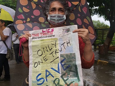Fact-check on MMRC's claims over Aarey reveals gaping holes; activists, citizens protesting Metro-3 shed slam govt for 'propaganda' Fact-check on MMRC's claims over Aarey reveals gaping holes; activists, citizens protesting Metro-3 shed slam govt for 'propaganda'