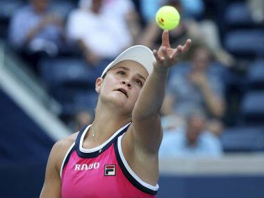 Ashleigh Barty committed as many as 39 unenforced errors in her defeat to . AP