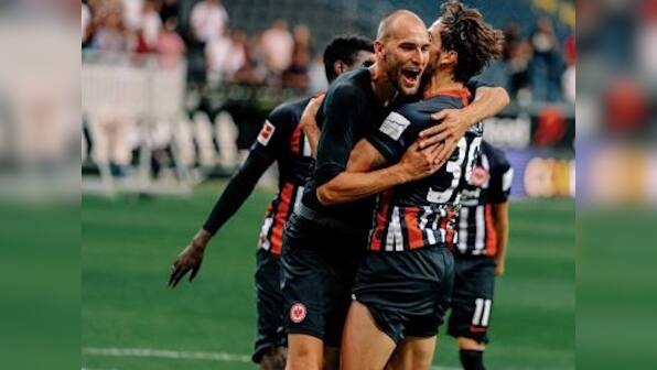 Bundesliga: Eintracht Frankfurt's Bas Dost scores on debut to help club register come-from-behind win over Fortuna Duesseldorf