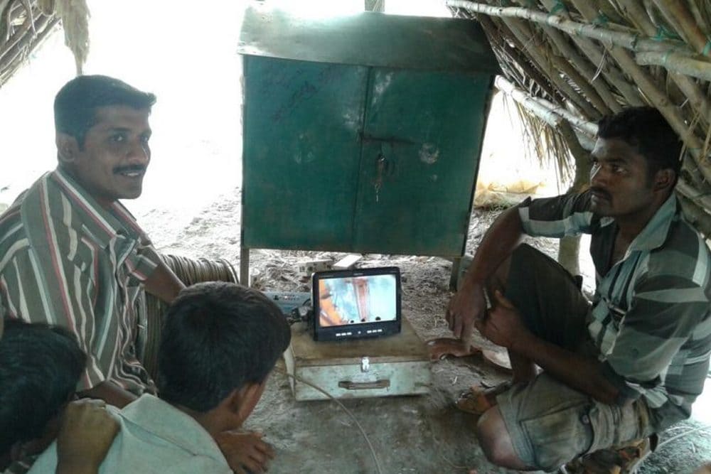Borewell scanning. image credit: Manjunatha G.