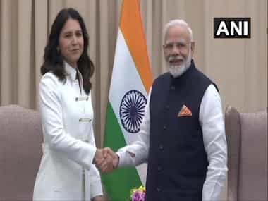 Tulsi Gabbard meets Narendra Modi on sidelines of UNGA, apologises for not attending Houston event Tulsi Gabbard meets Narendra Modi on sidelines of UNGA, apologises for not attending Houston event