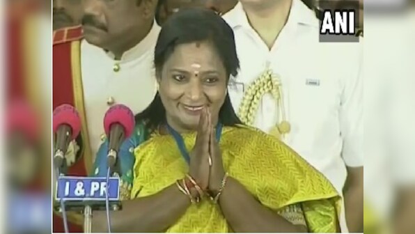 Tamilisai Soundararajan sworn in as first woman governor of Telangana; ex-Tamil Nadu BJP chief succeeds ESL Narasimhan