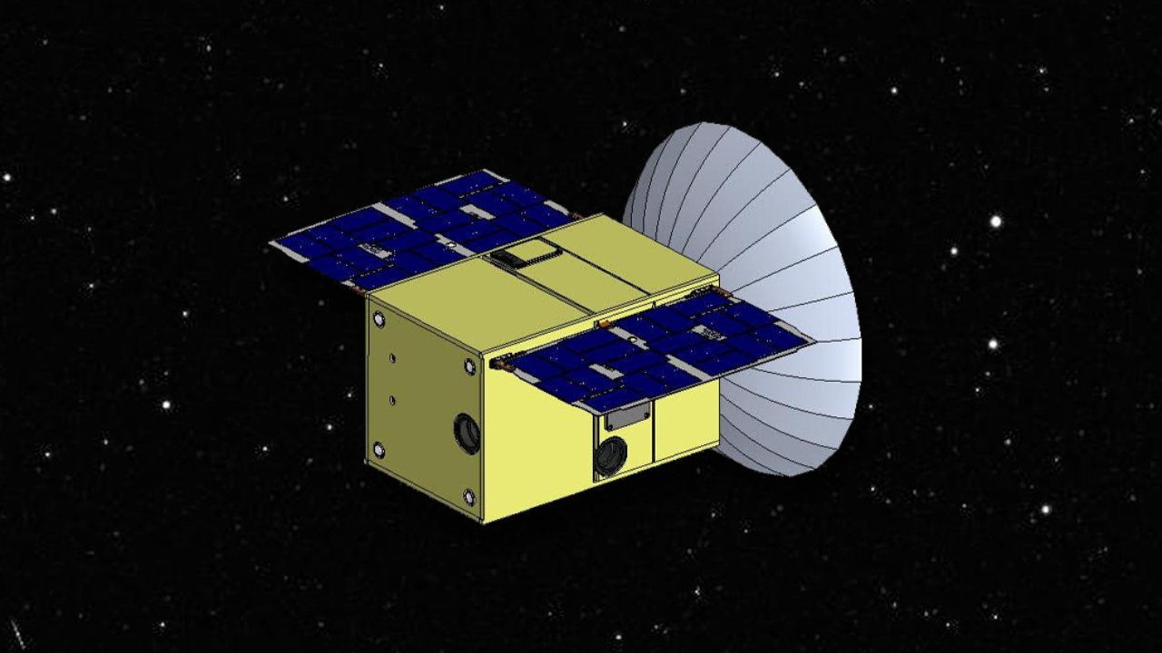 An illustration of the 12-unit CAPSTONE CubeSat mission. Image: NASA