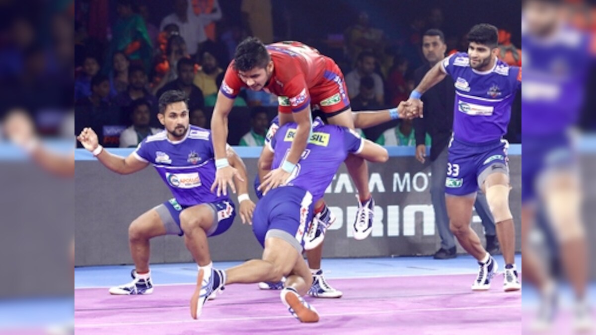 Pro Kabaddi 2019 Highlights, Dabang Delhi vs Tamil Thalaivas at Kolkata: Naveen Kumar, Meraj Sheykh shine in Delhi's win