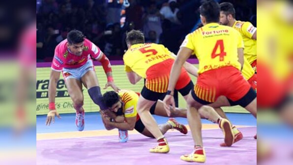 Pro Kabaddi 2019: Gujarat Fortunegiants launch late comeback to secure tie against Jaipur Pink Panthers