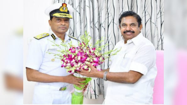 Indian Coast Guard chief Krishnaswamy Natarajan calls on Palaniswami, briefs him about initiatives taken to strengthen Tamil Nadu’s maritime domain