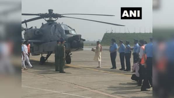 Eight Boeing AH- 64E Apache attack helicopters inducted into IAF at Pathankot airbase; 14 more to be delivered by 2020