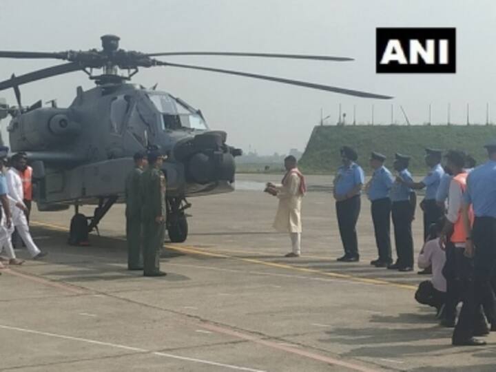 Eight Boeing AH- 64E Apache attack helicopters inducted into IAF at Pathankot airbase; 14 more to be delivered by 2020