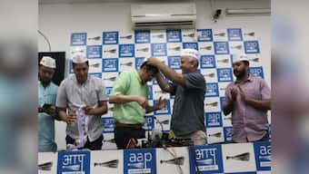 Former Jharkhand Congress chief Ajoy Kumar joins AAP in presence of Delhi deputy CM Manish Sisodia