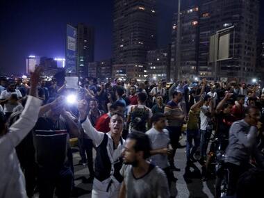 Anti-govt demonstrators clash with Egyptian forces in rare anti-Sisi protests; heavy security deployed at Cairo's Tahrir square