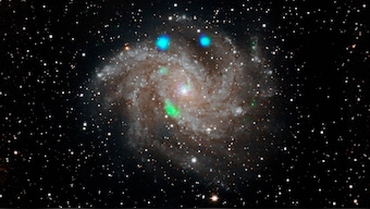 Strange green flash of light in 'Fireworks' galaxy picked up by NASA satellite
