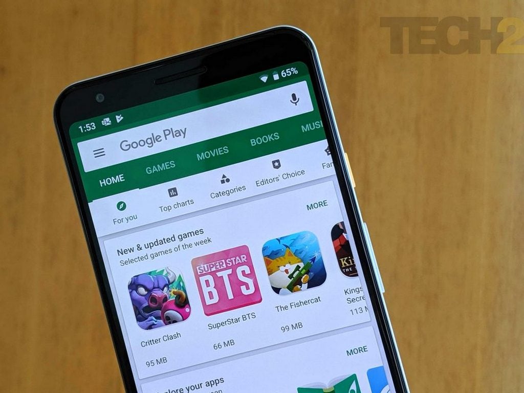 Users can now purchase apps from Play Store via UPI payment. Image: Tech2