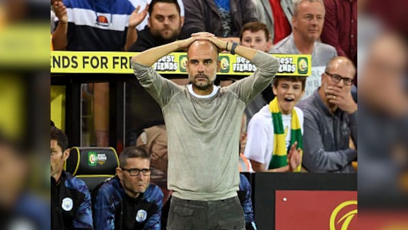 Premier League: Manchester City boss Pep Guardiola insists he still 'loves' his players despite shock defeat to Norwich