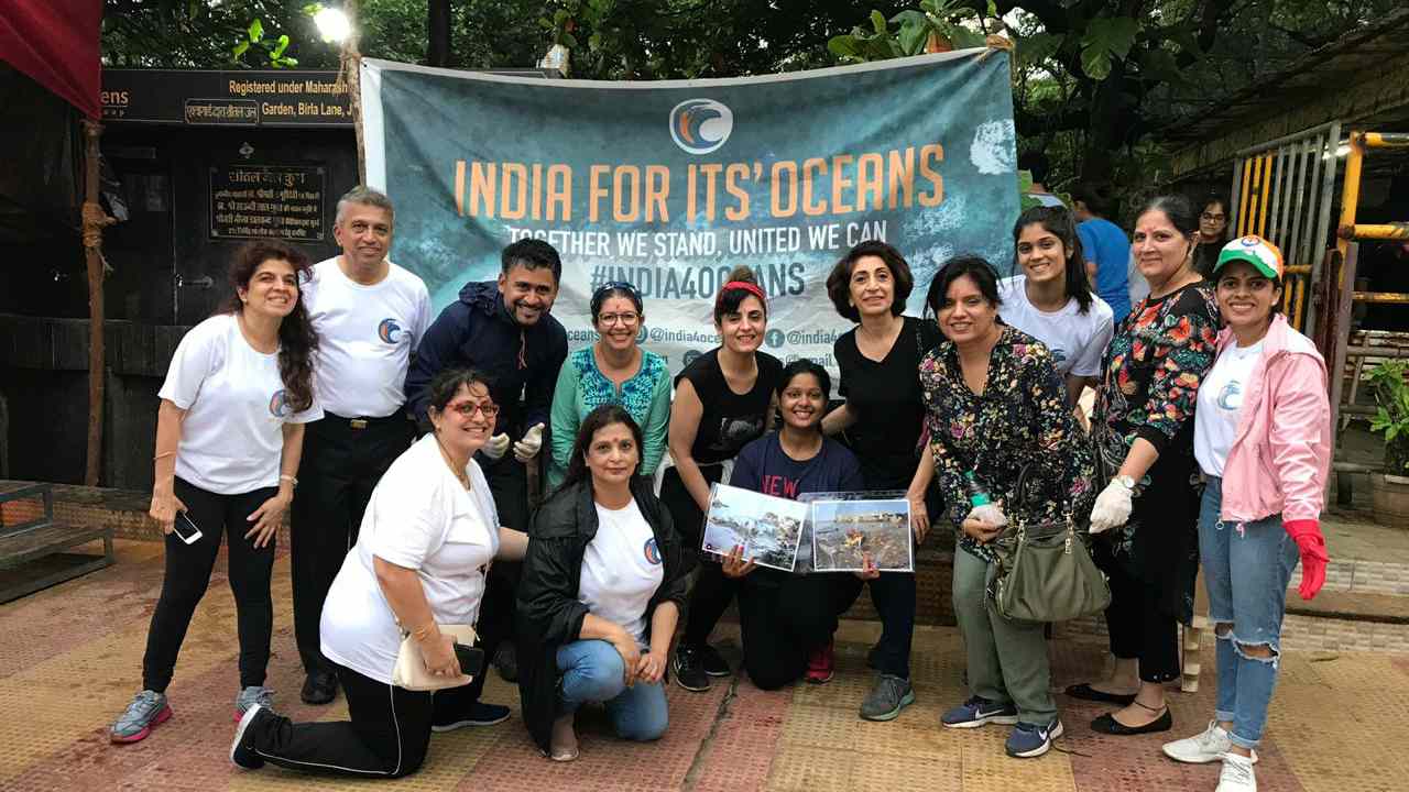 Team India for its Oceans and Sagarshakti at Juhu Beach Artificial Pond, 2019. Image credit: Sarita Fernandes