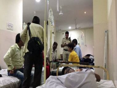 Twenty children were hospitalised allegedly after eating a meal at a primary school in Indore. ANI 