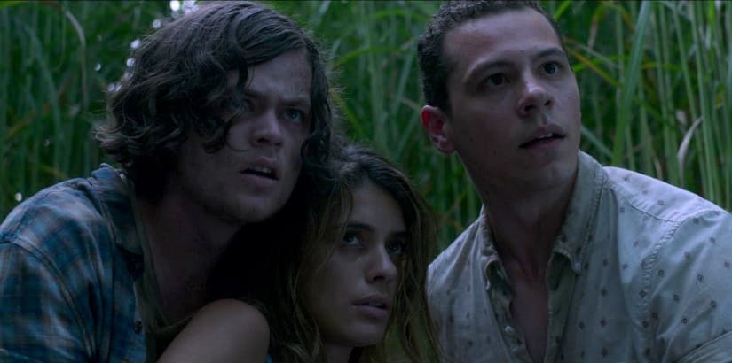 Becky Demuth (Laysla De Oliveira) with her brother Cal (Avery Whitted) and boyfriend Travis (Harrison Gilbertson) | Netflix